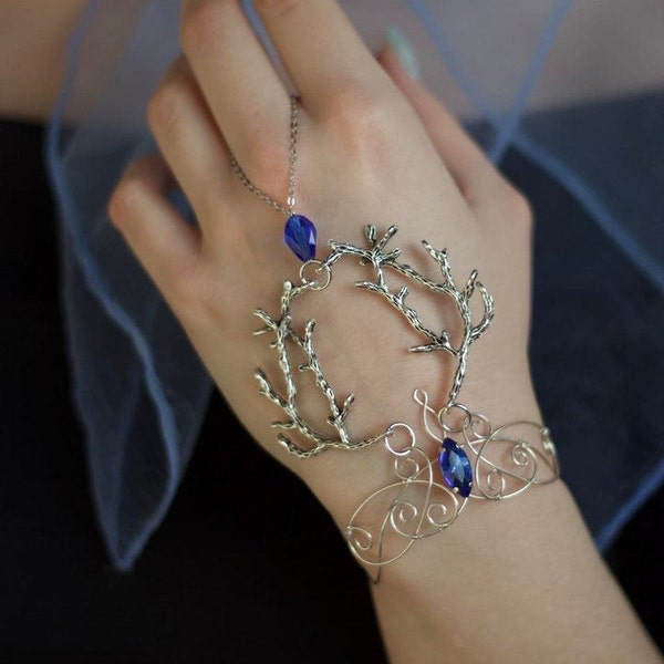 Elven  bracelet | elven Jewelry ring bracelet | bracelet leaf bracelet hippie | elven bracelet steel | elf bracelet | wire wrap bracelet