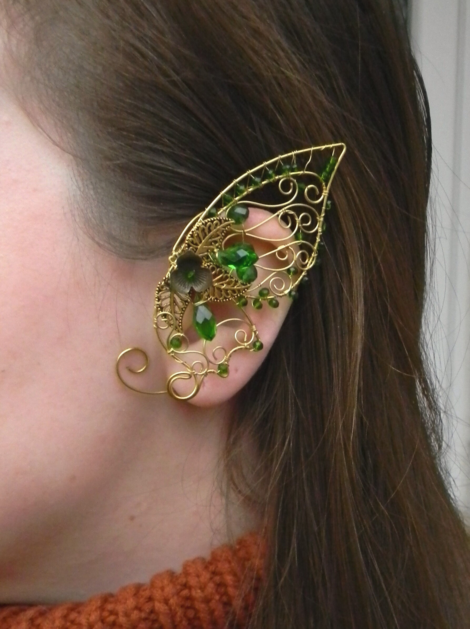 Elven Ear Cuffs. Silver Elven Ear Cuffs. Silver Fairy Ears. Etsy