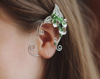 Elf Ear Cuffs | Silver Elven Ear Cuffs | Fairy Ear Cuffs | Elf Ear Cuffs | Ear Cuffs | Fairy Ear Wraps  | Elf Ears | Cosplay Ears