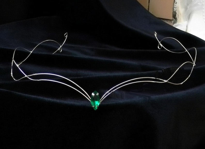 Tiara | fairy dress | ren fair | elf tiara | LOTR | cosplay accessories | fairycore | legend of zelda | renaissance fair | lotr | larp image 2