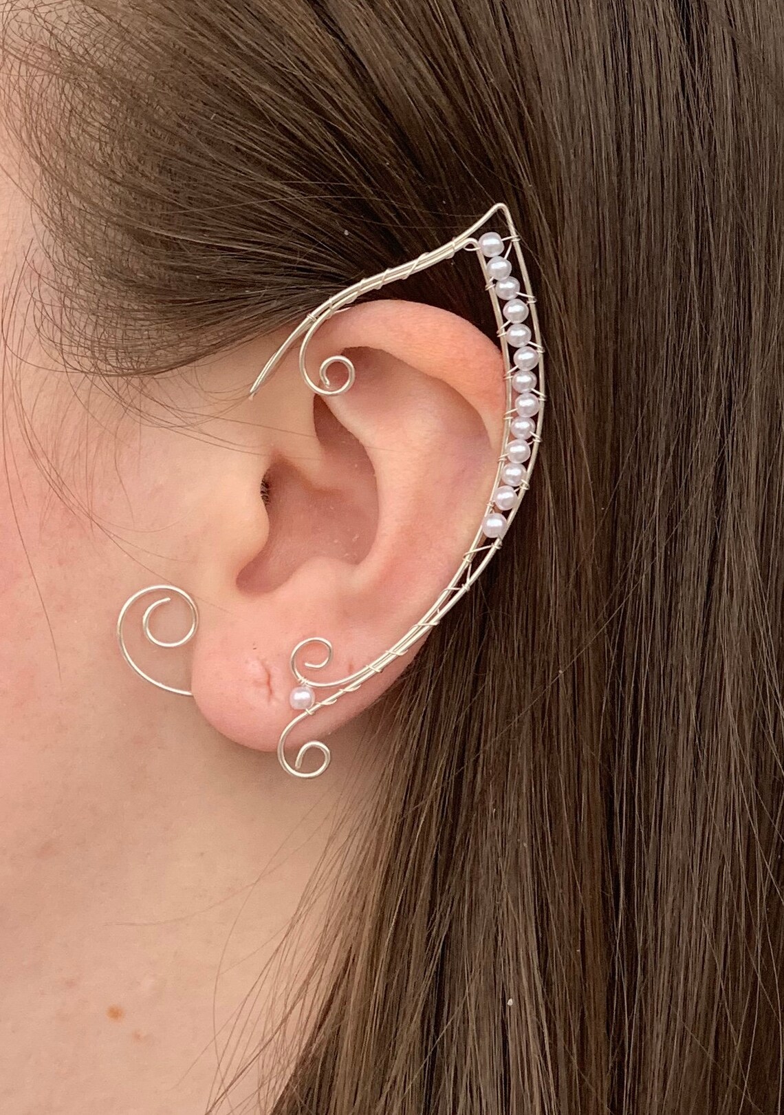 Elven ear ear cuff elvish earring elf ear statement Etsy