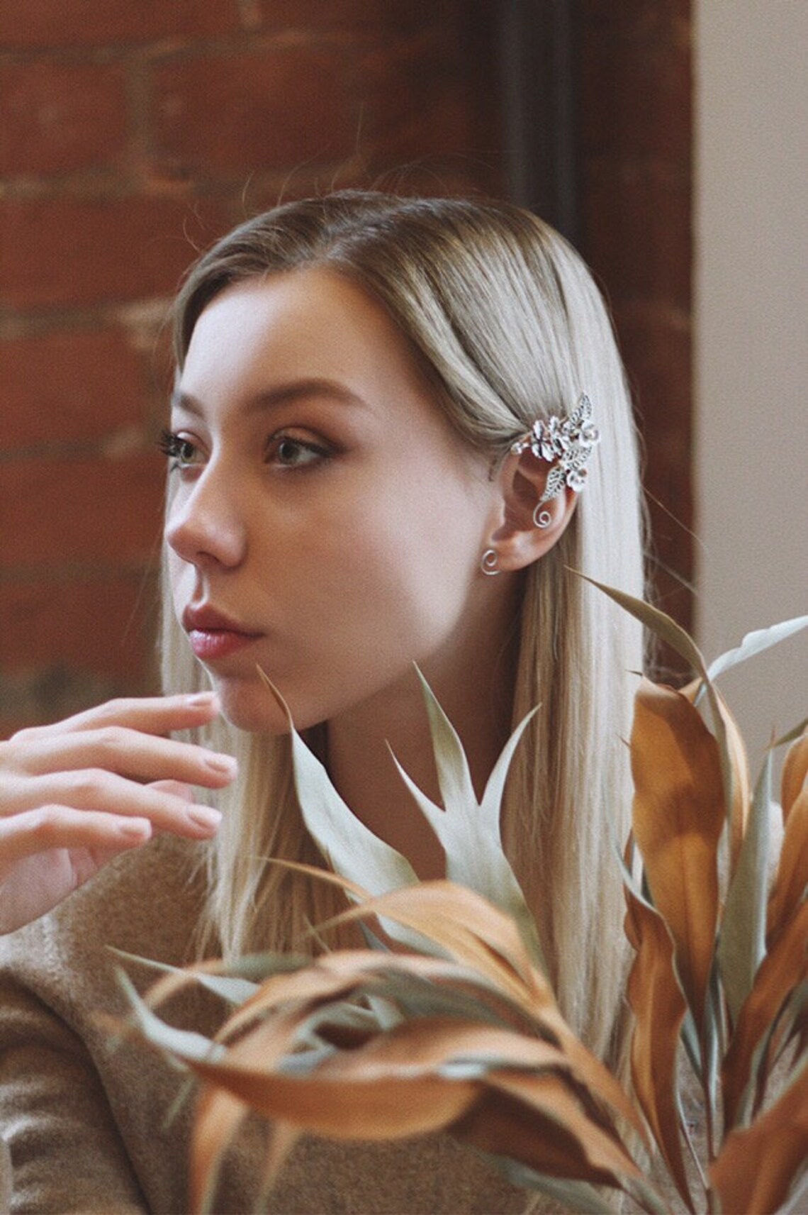 Silver Ear Cuff Ear Cuffs Elven Ears Cosplay Ears Ear Etsy