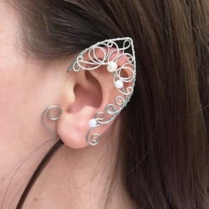 Puños de oreja de plata / Orejas de hada de plata / Orejas de hada / Orejas de elfo de plata / Pañuelos de oreja de elfo / Pañuelos de oreja de hada / Orejas de cosplay
