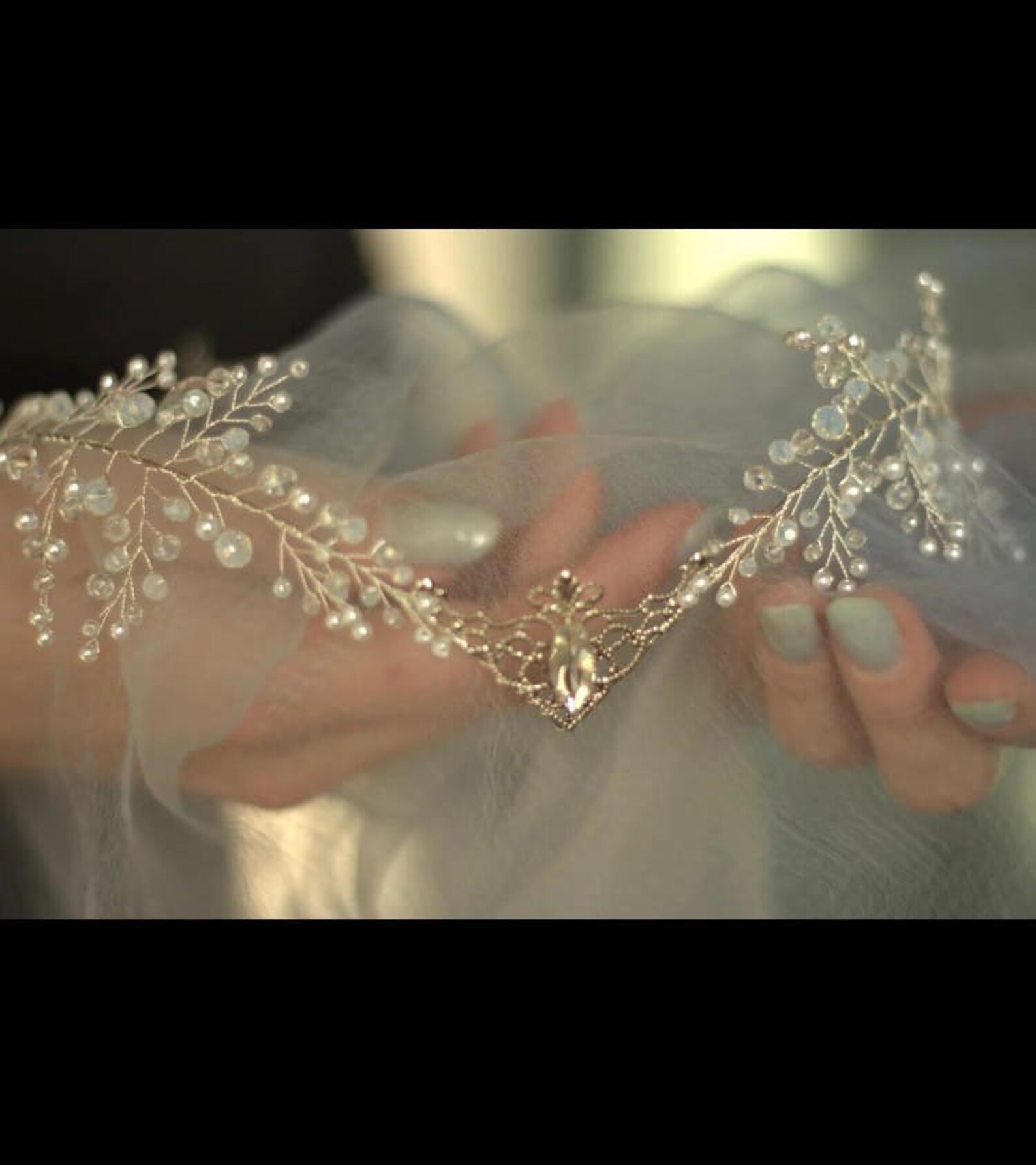 Couronne Elfe Feuille Strass - Diadème Femme Pour Cosplay, Mariage, Fêtes Fantasy