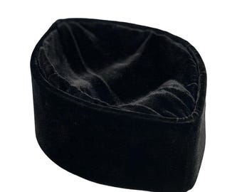 Cappello africano nero di Oga Faaji Cappello nativo africano Cappello Kente Cappello con stampa africana Cappello di velluto kente kufi Cappello musulmano Africa Copricapo africano Corona