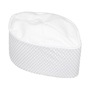 White Net Oga Faaji African Native Hat Foldable Velvet Hat