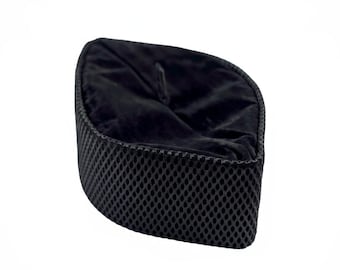 Black W/net Oga Faaji African Native Hat Foldable Velvet Hat