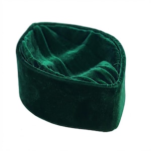 Green Oga Faaji African Native Hat Foldable Velvet Hat