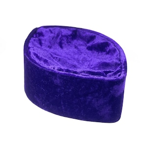 Purple Oga Faaji African Native Hat Foldable Velvet Hat