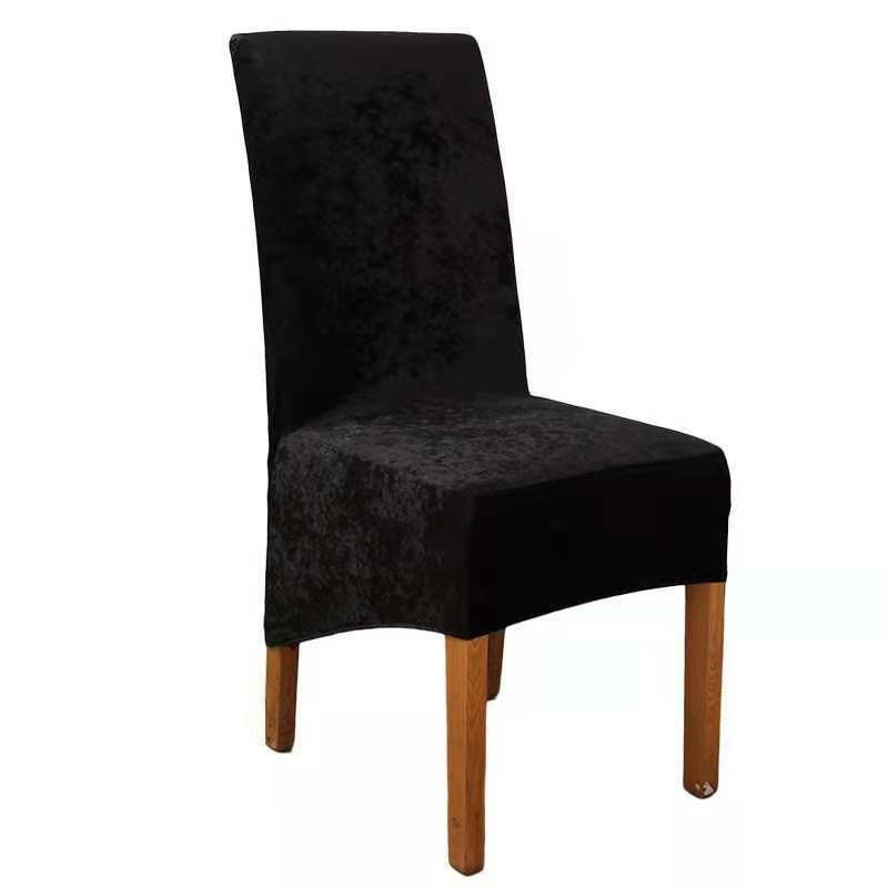 Set of 4 Crushed Velvet Dining Chair Covers Stretchable Etsy UK