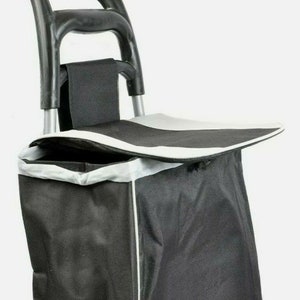 Large Lightweight Wheeled Shopping Trolley Push Cart Luggage Bag with wheels New image 4