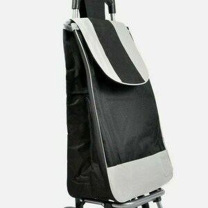 Large Lightweight Wheeled Shopping Trolley Push Cart Luggage Bag with wheels New image 2