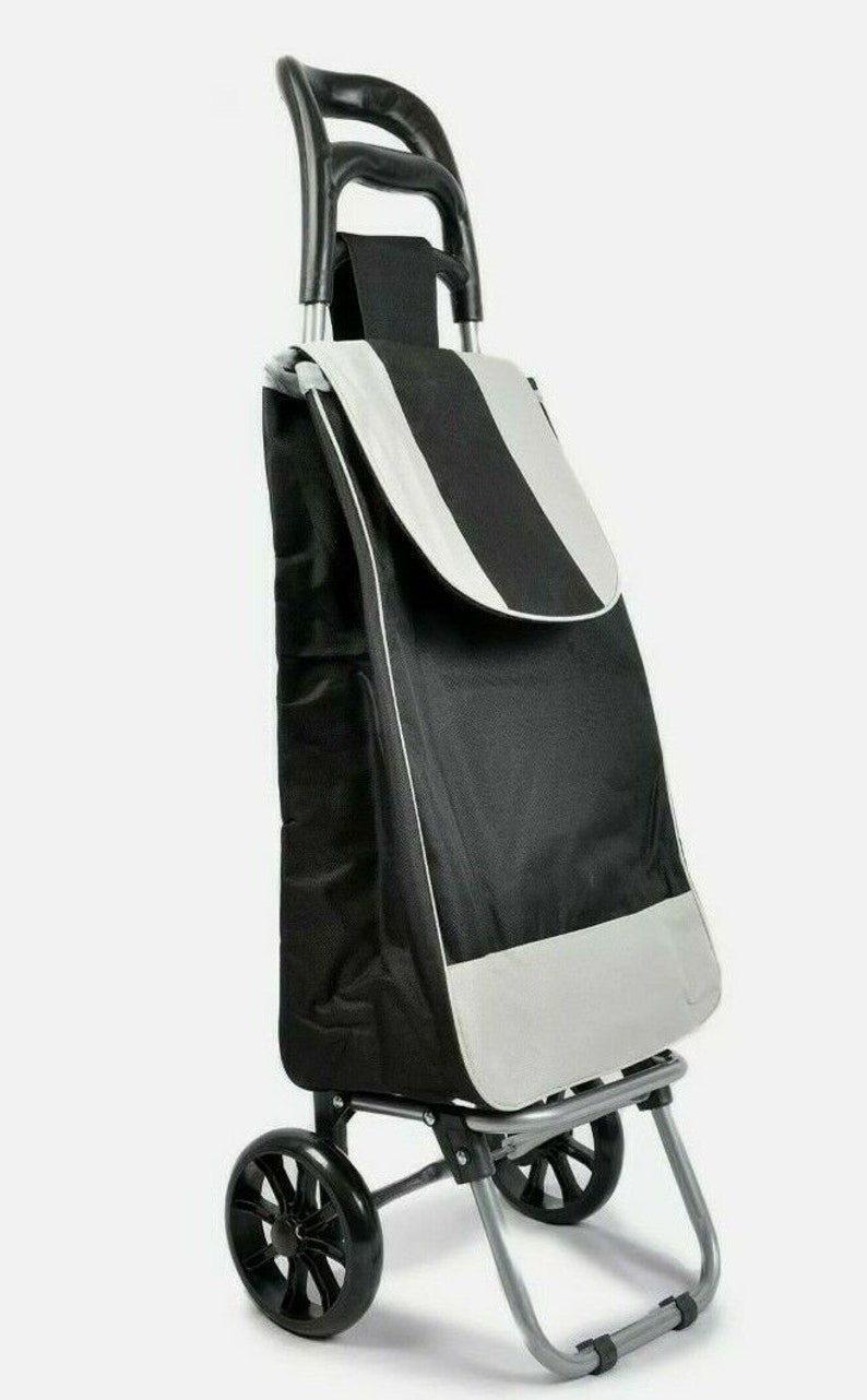 Large Lightweight Wheeled Shopping Trolley Push Cart Luggage Bag with wheels New image 2