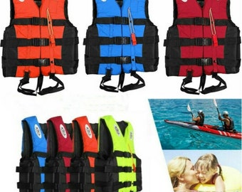 adult kids lifesaving sailing boating vest aid sports swimming life jacket