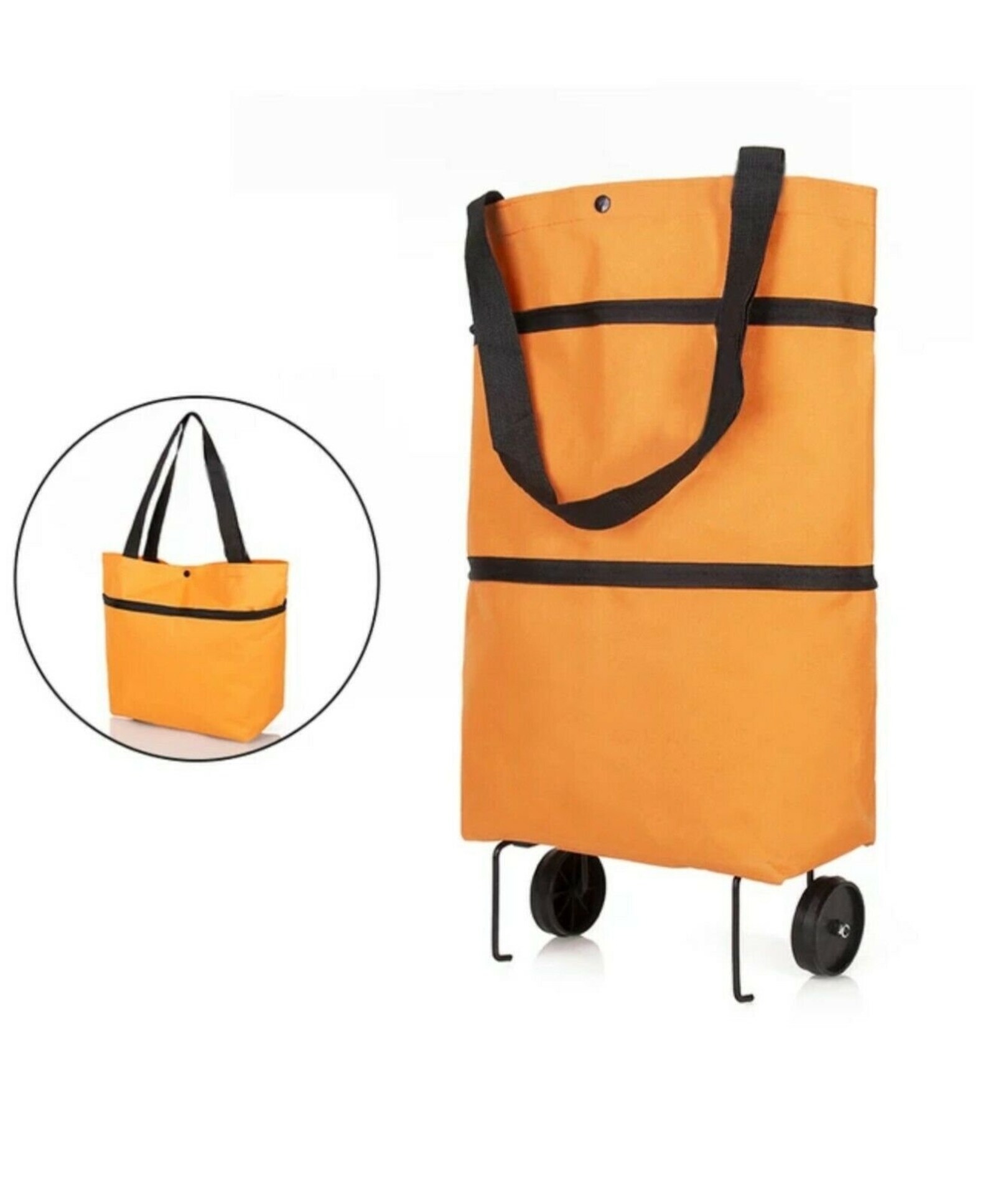 Lightweight Fordable Shopping Trolley Wheels Folding Bag Etsy UK