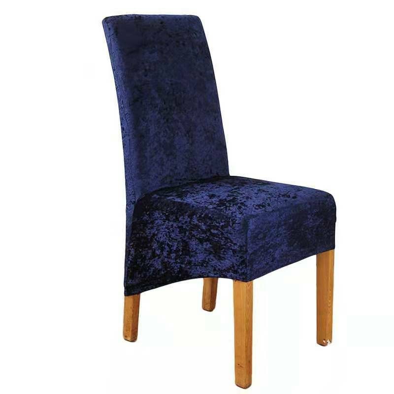 Crushed Velvet Dining Chair Covers Stretchable Christmas Etsy UK