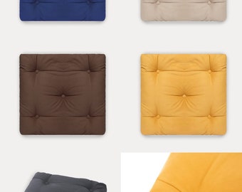 Armchair Booster Cushion Pad 50 x 50 x 10cm Large Square Floor Cushion Seat Pad