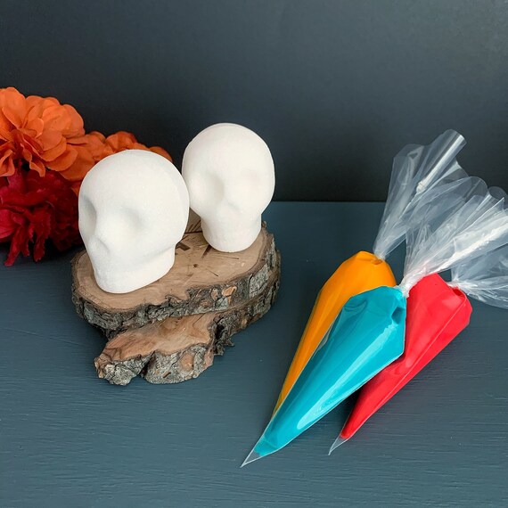 Sugar Skull Kit Small DIY Decorating Kit With Royal Icing Etsy