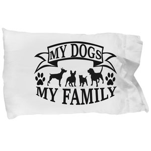 My dogs my family pillow case soft bed sleep pillowcase sheets
