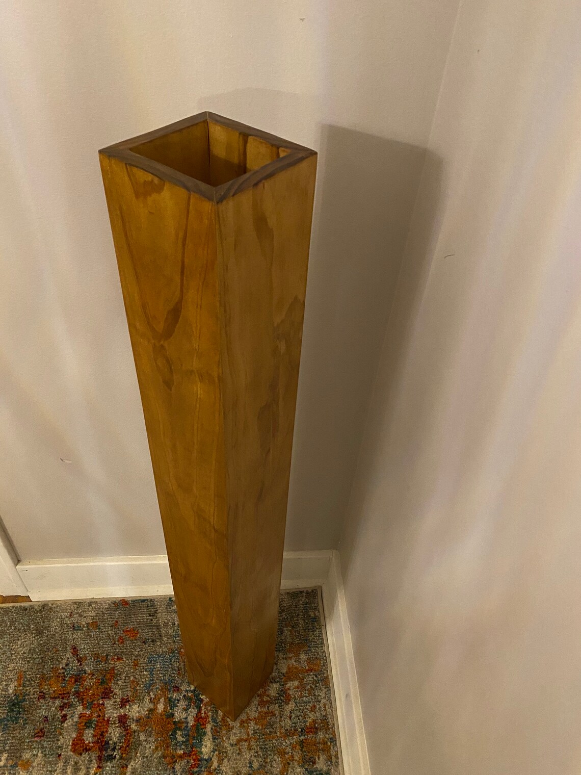 Tall Wood Floor Vase Wedding Decor Home Decor 45 x 5.5 | Etsy