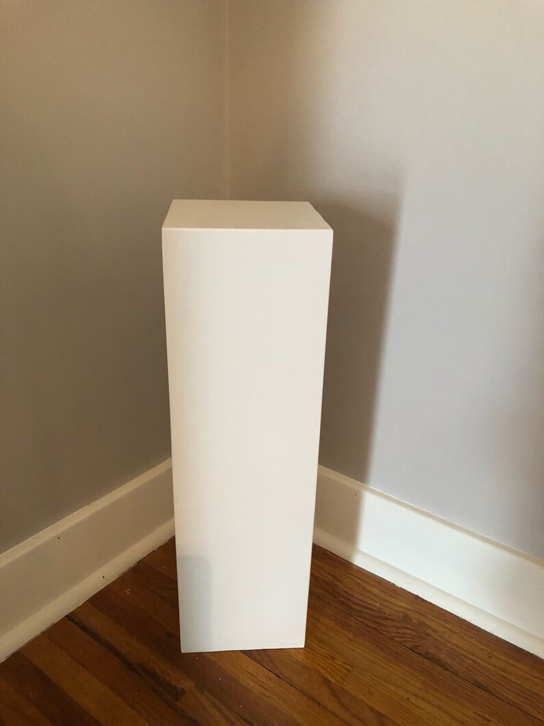 Wood Pedestal Vase or Plant Stand 24 Tall 7 Etsy