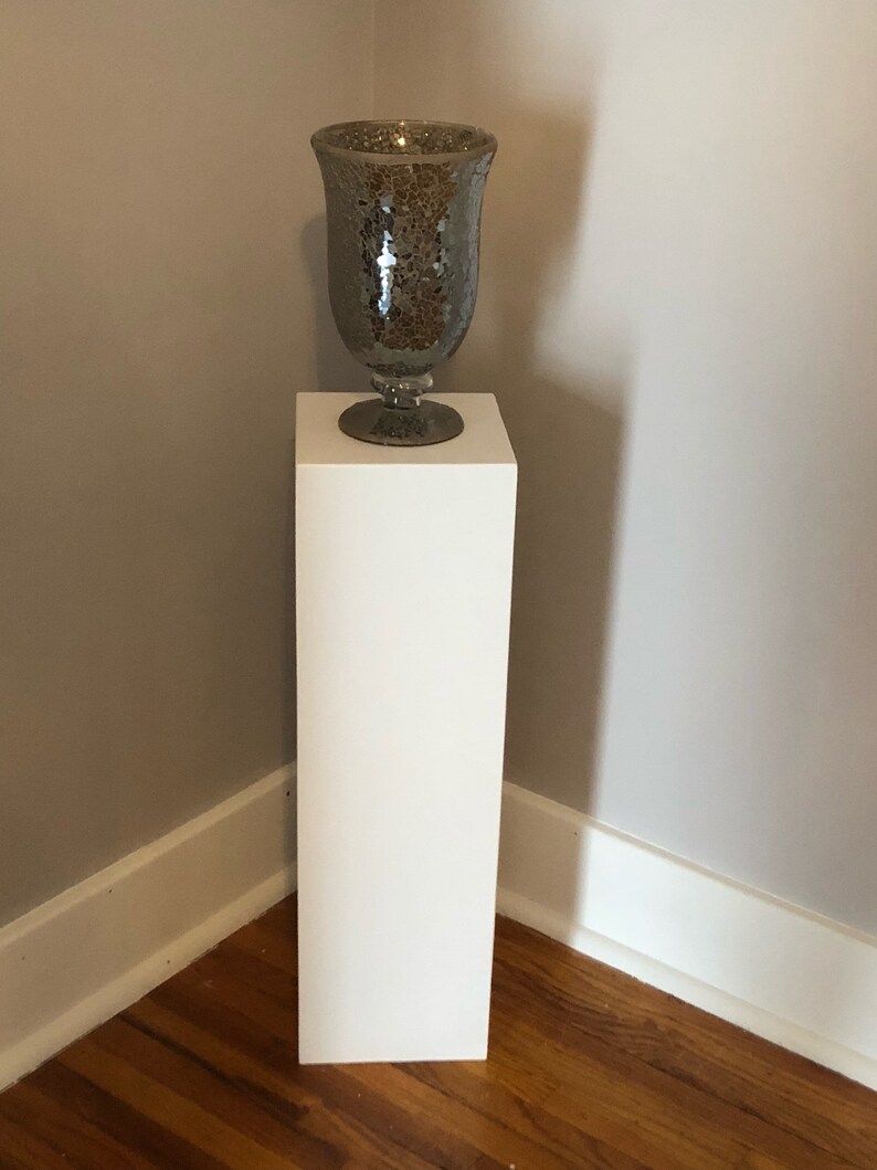 Wood Pedestal Vase or Plant Stand 24 tall 7 Etsy