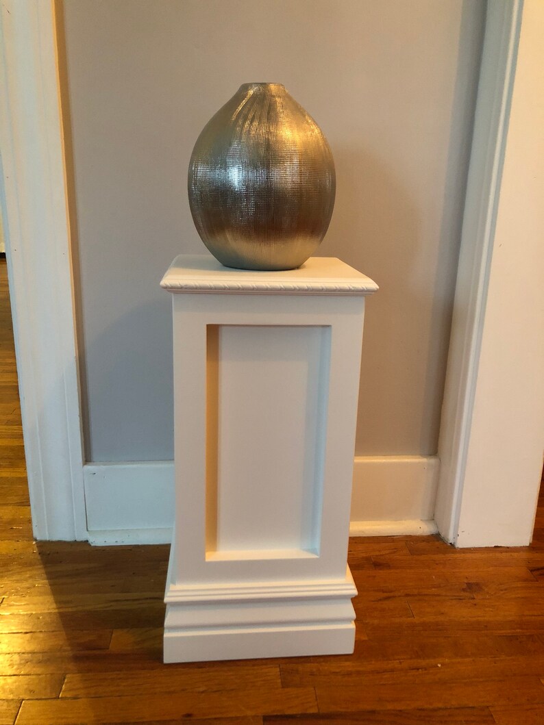 Wood Pedestal 20 Tall and 8 Square Vase or Plant Etsy