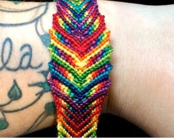 Enchanted-Orchid Handwoven Bracelet with Hematite Czech Beads