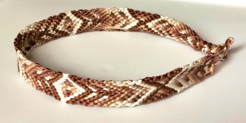 Cappuccino XO Bohemian Handwoven BraceletAnklet