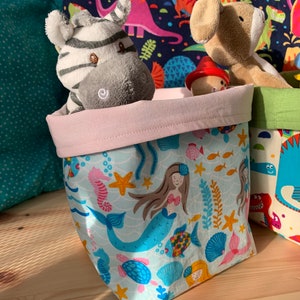 Toy storage bins, toy bins, toy storage, canvas, fabric soft toy storage. image 6