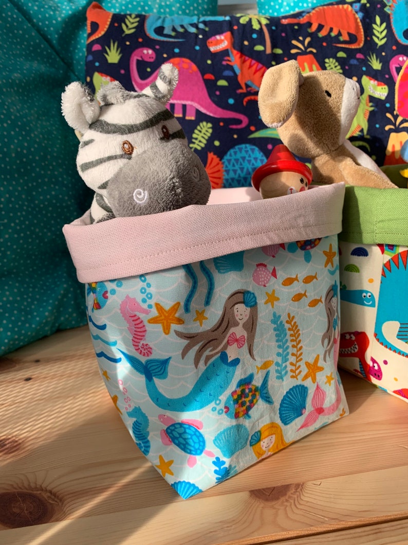 Toy storage bins, toy bins, toy storage, canvas, fabric soft toy storage. image 6