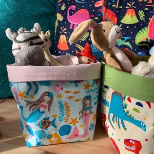 Toy storage bins, toy bins, toy storage, canvas, fabric soft toy storage. image 9