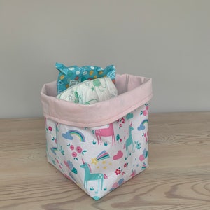 Toy storage bins, toy bins, toy storage, canvas, fabric soft toy storage. image 4