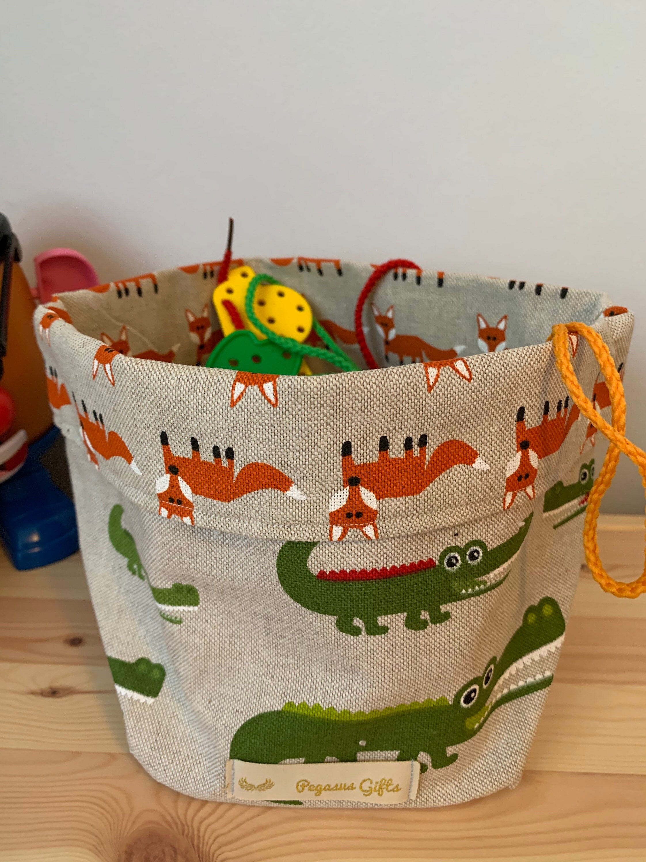 Toy Storage Bins, Toy Bins, Toy Storage, Canvas, Fabric Soft Toy Storage. Etsy