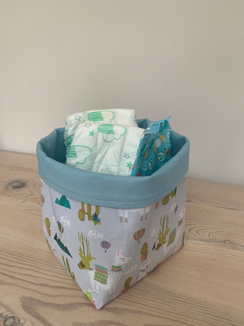 Toy storage bins, toy bins, toy storage, canvas, fabric soft toy storage. image 2