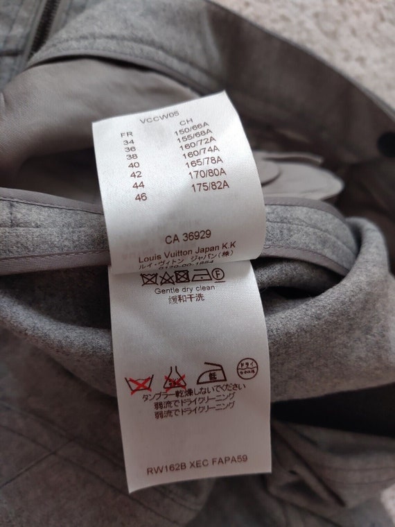 Louis Vuitton Womens Wool Zip Casual Pants Gray T… - image 8