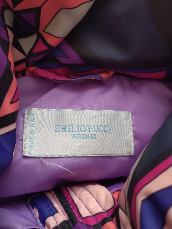 Emilio Pucci Italy Multicolor Nylon Down Vest Sle… - image 8
