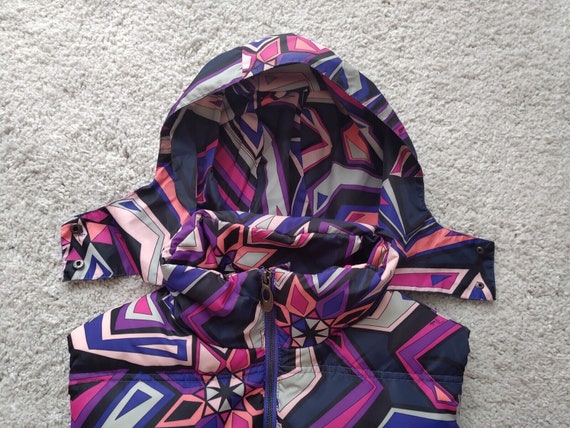 Emilio Pucci Italy Multicolor Nylon Down Vest Sle… - image 3