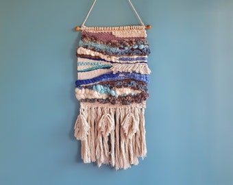Macrame Wall Hanging, Handwoven Tapestry, Tapestry Wall Hanging Woven, Natural Bohemian Decor, Yarn Art Wall Hanging, Weaving Wall Decor