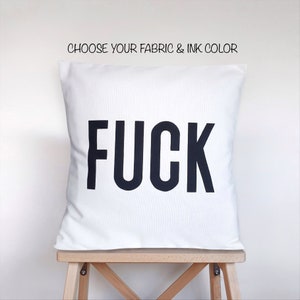 Decoración del dormitorio, Joder, Almohadas con refranes, Funda de almohada personalizada, Regalo de estudiante universitario, Malas palabras, Cojín de cita, Almohada inspiradora