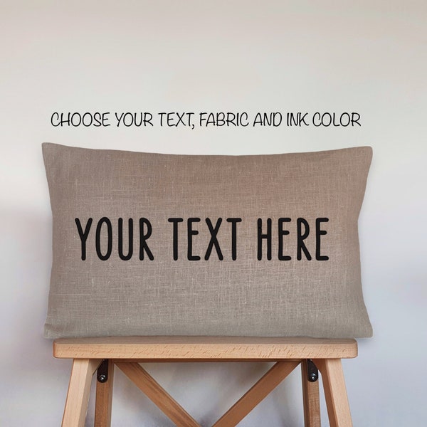 Text Pillow Etsy