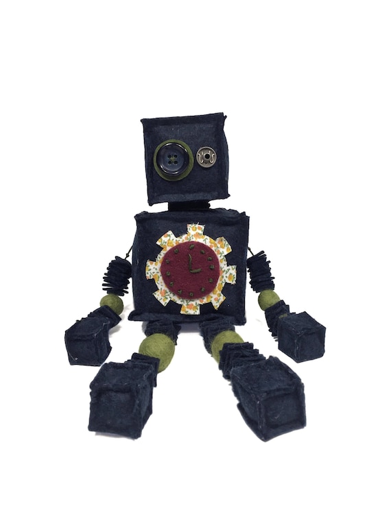 Robot Plush Felt Plush Soft Toys Dorm Room Decor College Etsy