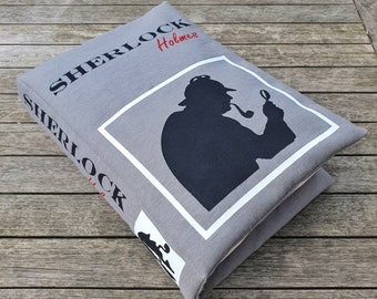 Sherlock Holmes, Book Pillow, Decorative Pillows for Bed, Bookish, Shaped Pillow, College Student Gift, Dorm Room Decor, Decorative Books