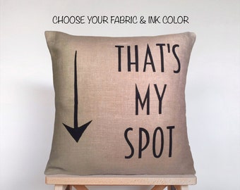 Custom Pillow Cover, Dorm Room Decor, Pillows With Sayings, Quote Cushion, Farmhouse Pillow, Decorative Pillows for Couch, Linen Cushion