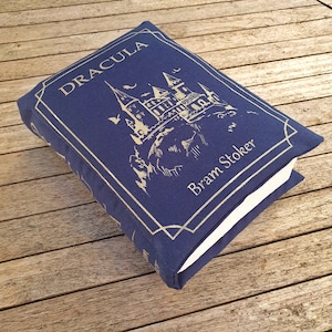 Dracula, Book Pillow, Bram Stokers Dracula, Bookish, Shaped Pillow, College Student Gift, Dorm Room Decor, Decorative Books, Bram Stoker