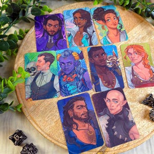 Cartes photo Dragon Age : La Garde du Voile | Cartes photo douces au toucher | Mini-impressions Dragon Age | Fan Art Dragon Age | Cadeaux Veilguard