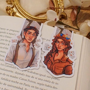 Magnetische Lesezeichen „Divine Rivals“ | Letters of Enchantment Buchreihe Booktok Merch Iris und Roman Ruthless Vows Buchzubehör