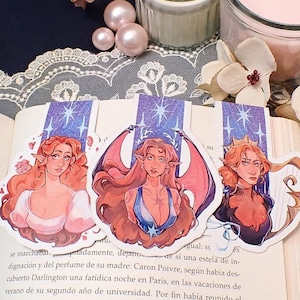 ACOTAR Magnetic Bookmarks Feyre Rysand Nesta Cassian Elain Azriel | A Court of Thorns and Roses Night Court SJM merch booktok merch