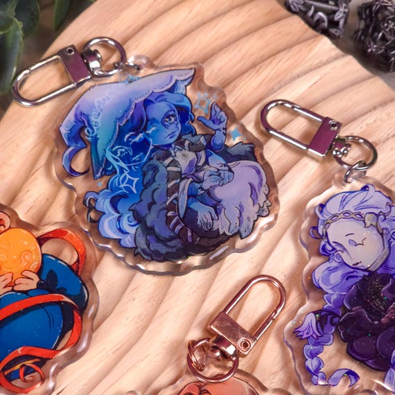 Elden Ring 7cm Clear Keychains| Elden Ring + Shadow of the