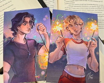 All for the game miniprints set | AFTG fanart | Jean Moreau and Jeremy Knox set Set | The golden Raven Merch Jerejean fanart